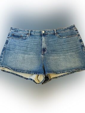 torrid Light Blue High-Rise Denim Shorts